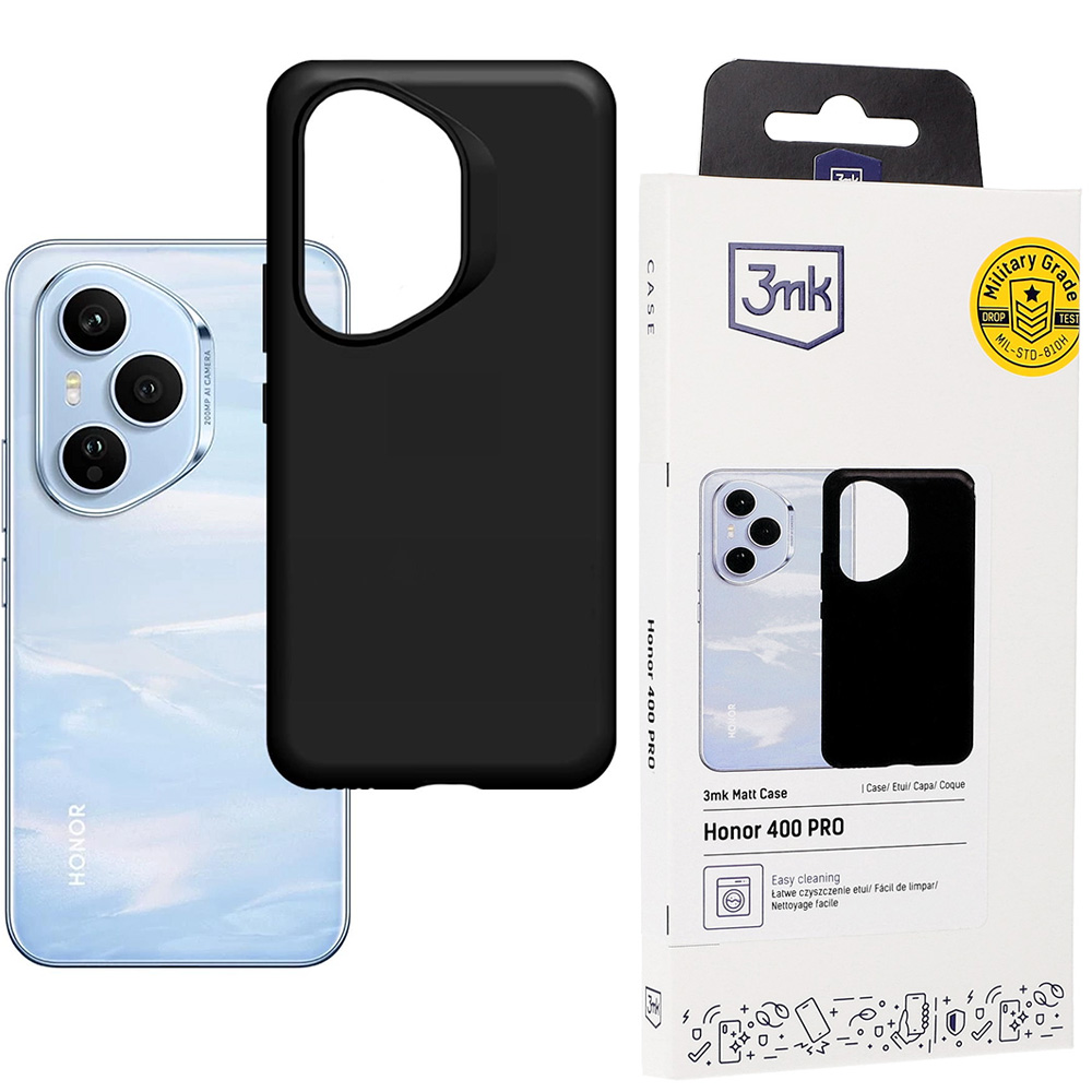 Etui 3mk Matt Case do Honor 400 Pro, czarne